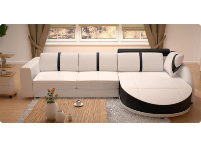 DESIGNERSOFA SCHLAFSOFA LEDERECKCOUCH NEU LEDERSOFA ECKSOFA MIT BETTFUNKTION
