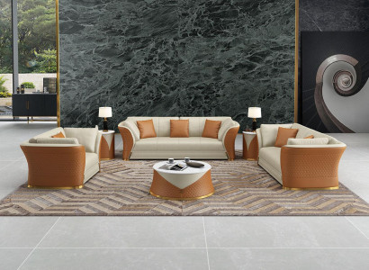 Exklusive Designer Möbel 32 Sitzer Wohnlandschaft Couch Polster Garnitur 2tlg.