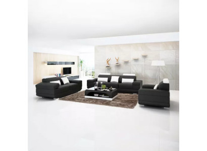 Design Sofagarnitur Sofa 321 Sitzer Couchtisch Garnituren Leder Set Gruppe 4tlg