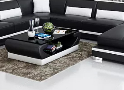 Wohnlandschaft Ecksofa UForm Modernes Sofa Ledersofa Eckgarnitur Polster Couchen