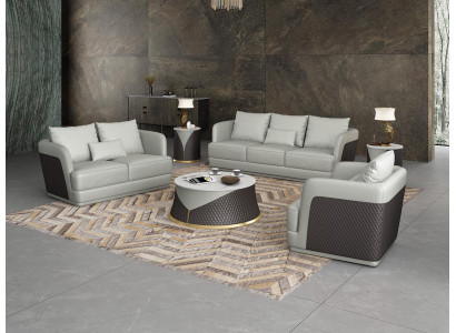 Polster Exklusive Designer Möbel 32 Sitzer Couch Garnitur 2tlg. Wohnlandschaft