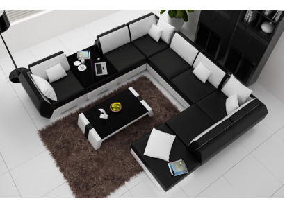 Ledersofa Couch Sofagarnitur Neu Ecksofa Eck Garnitur Design Modern Sofa R7002