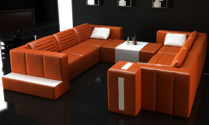 Moderne Elegantes Design Wohnzimmersofas Polstermöbel U-Form für Ihr Zuhause