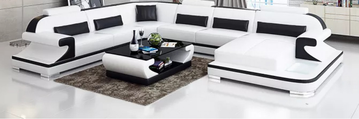 Ecksofa Wohnlandschaft Eckcouch Eckgarnitur Sofa LForm Ledersofa Couch Polster