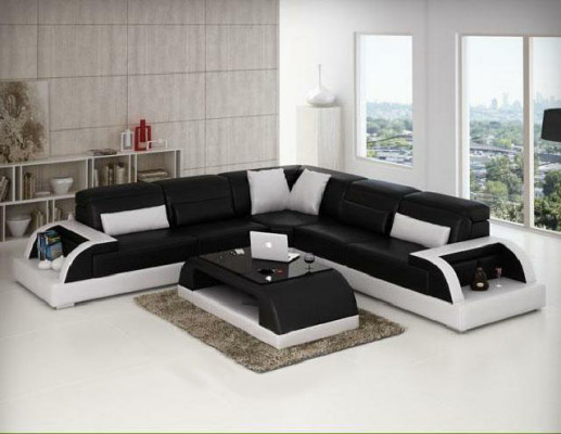 Wohnlandschaft Polster Ecke Eck Sofa mit USB Garnitur Ecksofa Couchen WetzlarC