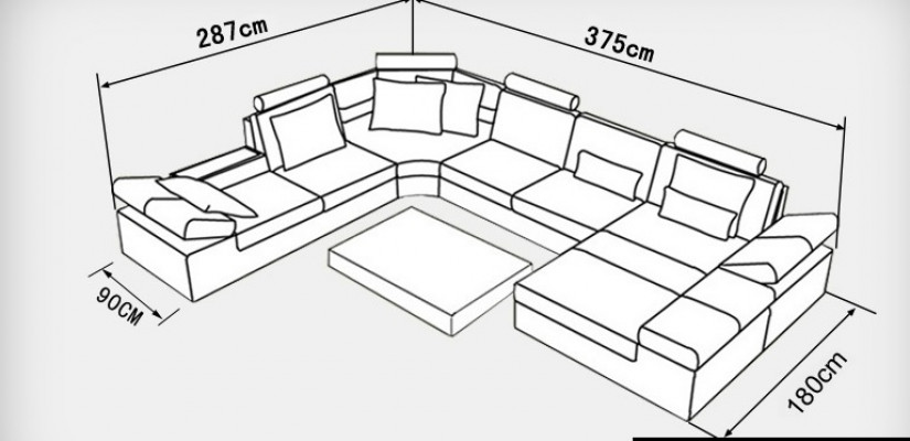 Ledersofa Sofa Couch Wohnlandschaft Ecksofa Garnitur Design Modern Sofa K5014