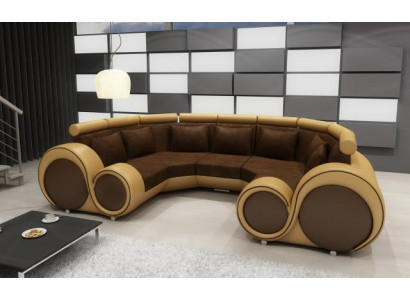 Ecksofa Wohnlandschaft U Form Textil Big XXL Ecksofa Stoff Textil Sofa Couch Neu