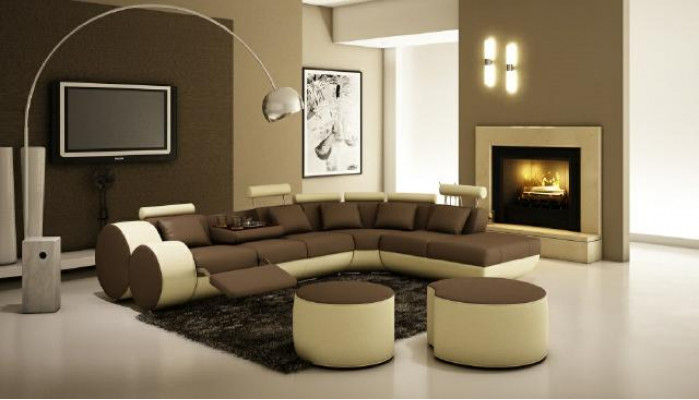 Ledersifa Sofa Ledercouch USB Garnitur XXL Wohnlandschaft Ecksofa Maßfertigung