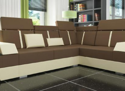 Polster Couch Sofa mit USB,Eckcouch Ledercouch Designer Ledersofa Wohnlandschaft