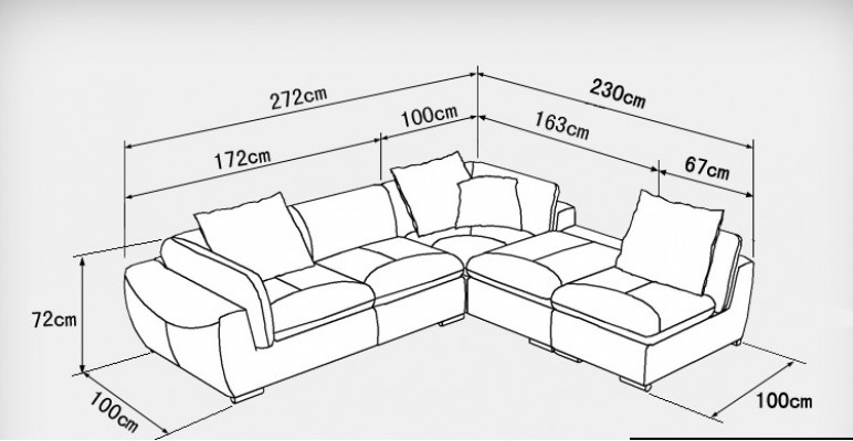 Ledersofa mit USB Wohnlandschaft Ecksofa Eck Garnitur Design Modern Sofa F3014