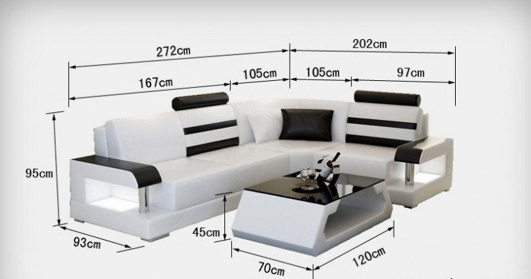 Ledersofa mit USB,Wohnlandschaft Ecksofa Eck Garnitur Design Modern Sofa L6016D