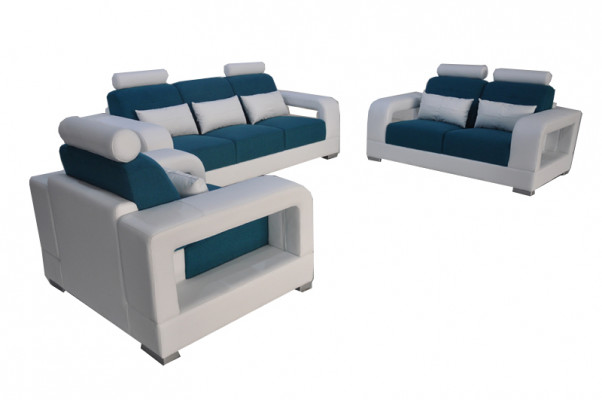 Sofa Couch Polster Wohnlandschaft Sitz Möbel Set Garnitur 3+2+1 Couchen