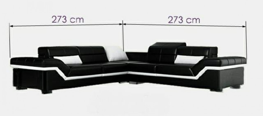 Ledersofa XXL Wohnlandschaft Couch Design Sofa mit USB Ecksofa Sofagarnitur Weiß