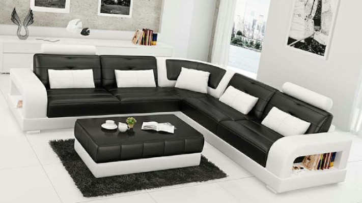 LEDERSOFA SOFA ECKCOUCH USB SOFAGARNITUR DESIGN COUCH WOHNLANDSCHAFT Nach Maß
