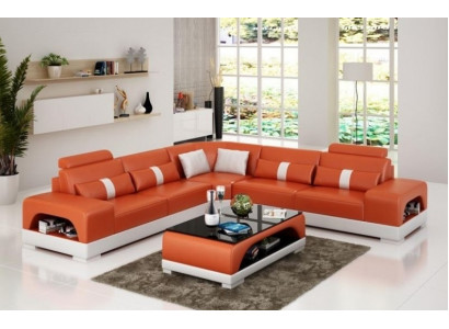 Moderne Eckgarnitur Ecksofa Eckcouch Wohnlandschaft L Form XXL Sofa mit USB Neu