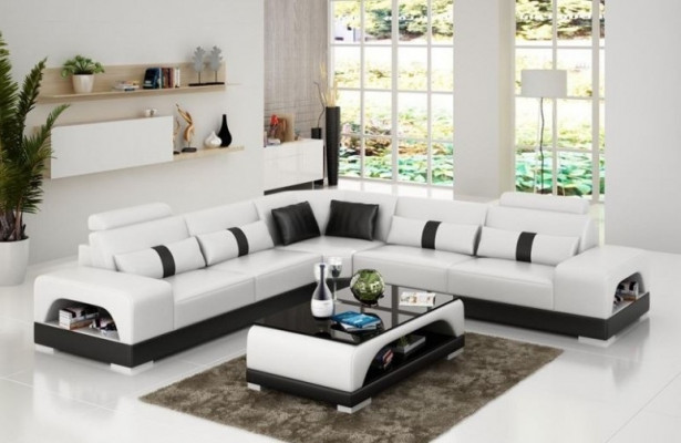 Moderne Eckgarnitur Ecksofa Eckcouch Wohnlandschaft L Form XXL Sofa mit USB Neu