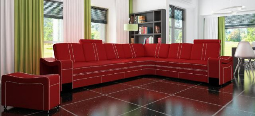 LEDERSOFA XXL WOHNLANDSCHAFT Massanfertigung LEDER ECKCOUCH GARNITUR mit USB