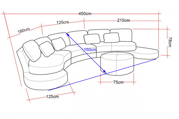 Ledersofa Couch Wohnlandschaft Ecksofa Eck Garnitur Design Modern Sofa A1126