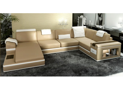 Ein wunderschönes U-förmiges Ecksofa in einem großartigen zeitgenössischen Design 