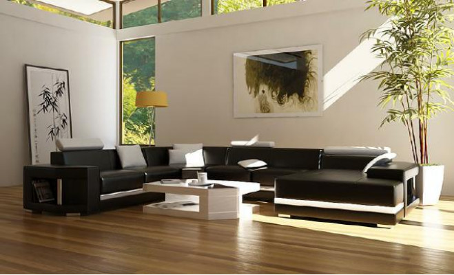 Entdecken Sie Eleganz Moderne Stilvolles U-Form Ecksofa für Ihr Wohnzimmer