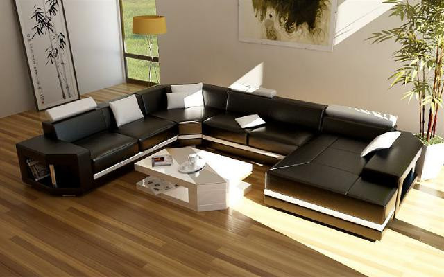 Entdecken Sie Eleganz Moderne Stilvolles U-Form Ecksofa für Ihr Wohnzimmer