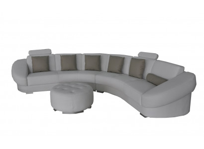 Design Ecksofa Couch Multifunktion Wohnlandschaft Textil Polster Sofas