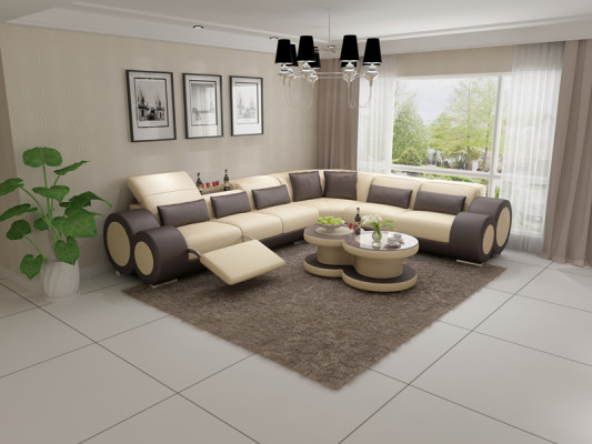 Ledersofa Couch Wohnlandschaft Sofa Modern Eck Ecksofa Design Garnitur