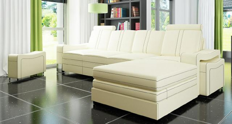 LEDERSOFA LEDERCOUCH LEDERECKSOFA WOHNLANDSCHAFT mit USB,NEU GARNITUR SOFA XXL