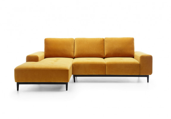 Ecksofa L-form Gelbe Ecksofa Eckcouch mit Bettkasten Sofa Wohnlandschaft