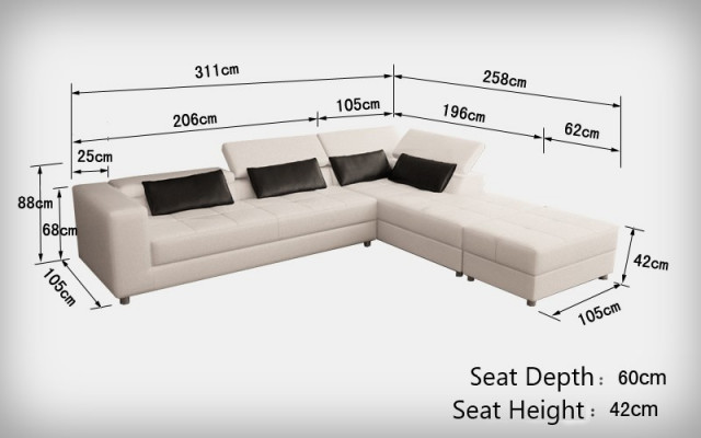 Modern Design trifft Komfort Modernes L-Form Sofa für Ihr Wohnzimmer