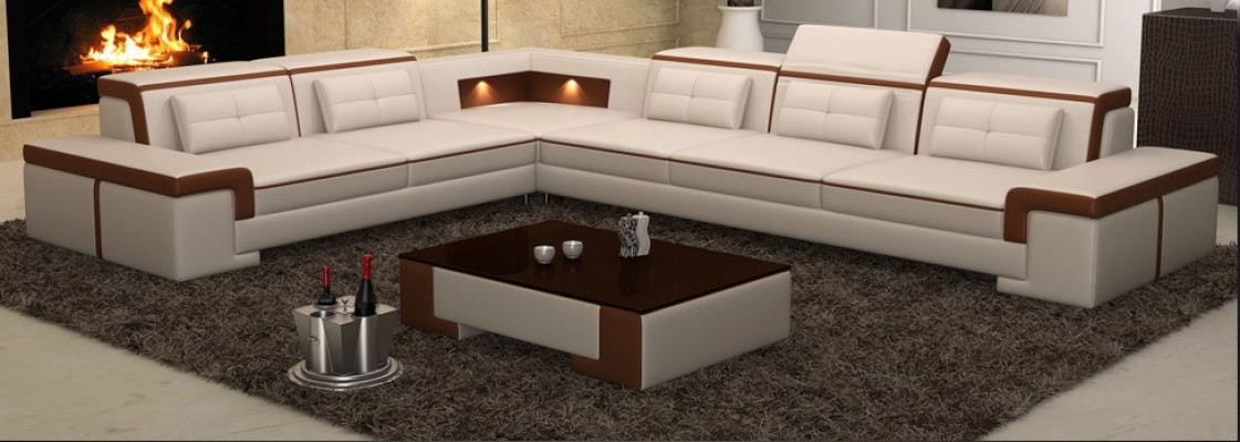 Exklusives L-förmiges Sofa Modernes Design für stilvolle Wohnräume