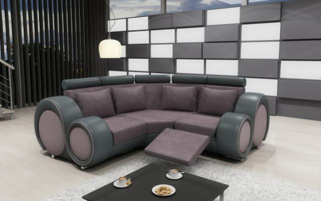 STOFFSOFA TEXTIL WOHNLANDSCHAFT SOFA BERLINX RELAXFUNKTION COUCH ECKSOFA mit USB