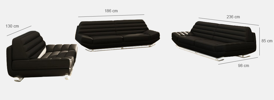 Sofagarnitur 3+2+1 Couch Polster Sitzgarnitur Sofa Garnitur Designer KalbachB