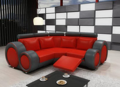 LEDERSOFA WOHNLANDSCHAFT COUCH DESIGN ECKSOFA BERLIN SOFA GARNITUR mit USB
