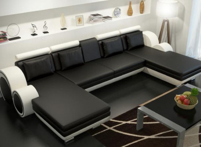 Wohnlandschaft Couch Polster Sofa Sitz Ecke Eck Wohnlandschaft Garnitur BERLIN