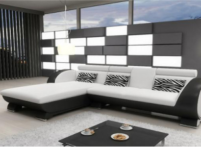 Ledersofa Sofa mit USB Polster Ecksofa Sofagarnitur Designer Couch Massfertigung