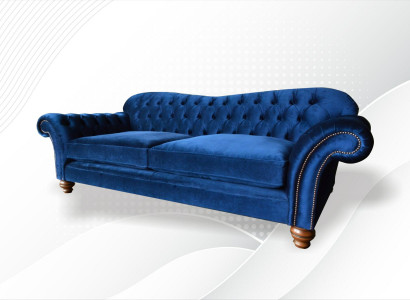 xxl Big Sofa Couch Chesterfield 240cm Polster Sofas 4 Sitzer Leder