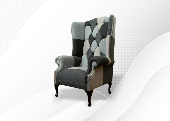 Luxus Polster Klassische Chesterfield Sessel 1 Sitzer Ohrensessel Einsitzer Neu