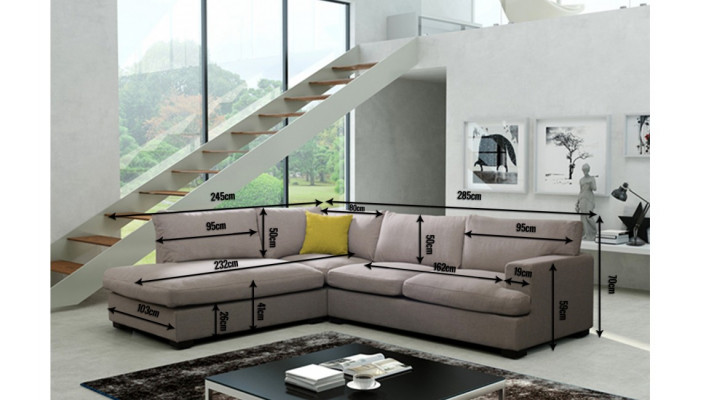 Designer Sofa Ecksofa Stoffsofa System Sofa Textil Samt Eckcouch Couch NEU