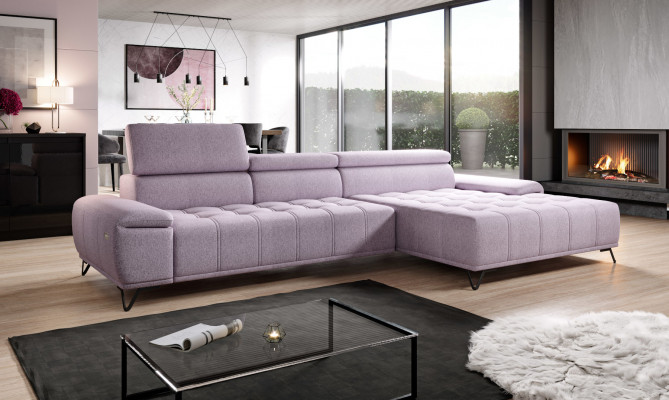 Ecksofa L Form Sofa Couch Design Couchen Polster Textil Modern Eck Neu