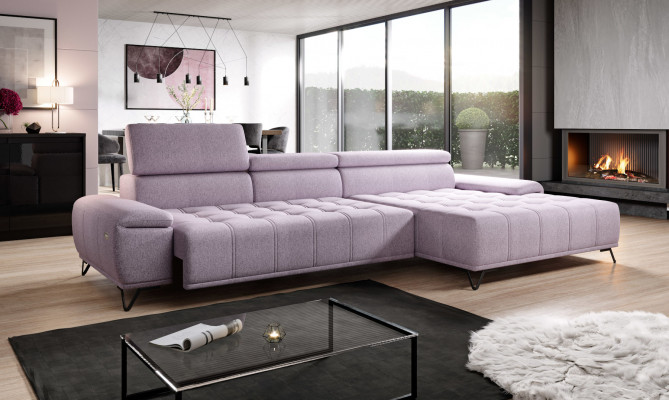 Ecksofa L Form Sofa Couch Design Couchen Polster Textil Modern Eck Neu