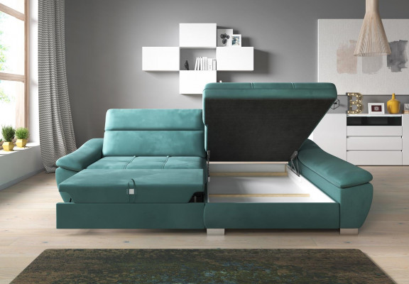 Ecksofa Sofa Couch Polster Eckgarnitur LForm Multifunktion Textil Wohnlandschaft