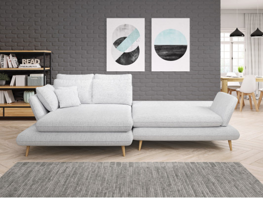Bettfunktion Schlafsofa Ecksofa Couch Wohnlandschaft L-Form Sofa Design Sofas