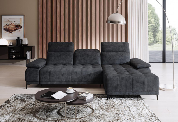 Ecksofa Sofa Multifunktion Design Sofa Stoff Textil L-Form Couch Wohnlandschaft