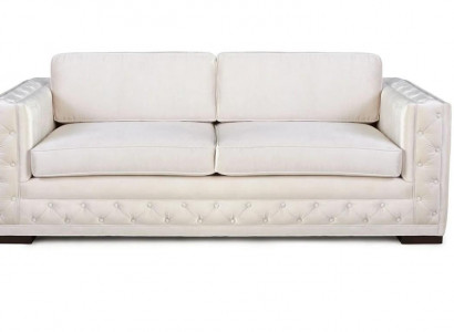 Weiß Chesterfield Modern Design Couchen Textil Sofa Neu Kreative Möbel 3 Sitzer