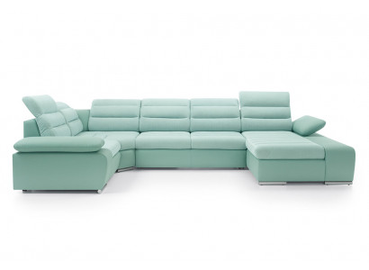 Ecksofa U Form Sofa Couch Design Couchen Polster Textil Modern Eck