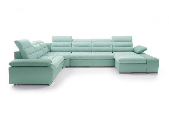 Wohnlandschaft Ecksofa U-form Eckcouch mit Schlaffunktion Sofa Couch Neu Ecksofa