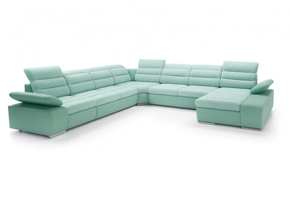 Ecksofa U-form Eckcouch Schlaffunktion Wohnlandschaft Sofa Couch Sofas Couchen