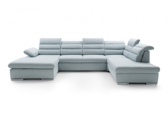 Ecksofa U-Form Couchgarnitur Schlaffunktion Wohnlandschaft Sofa Couch Polster