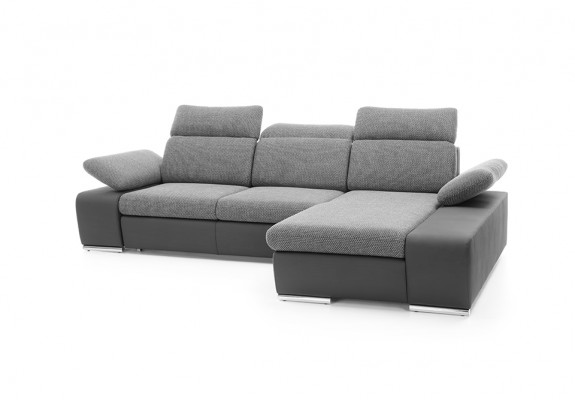 Design Ecksofa Couch Leder Multifunktion Wohnlandschaft Textil Polster